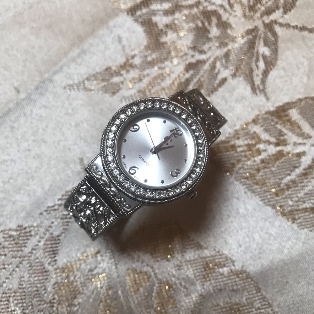 Charming Charlie Silver Cuff Watch